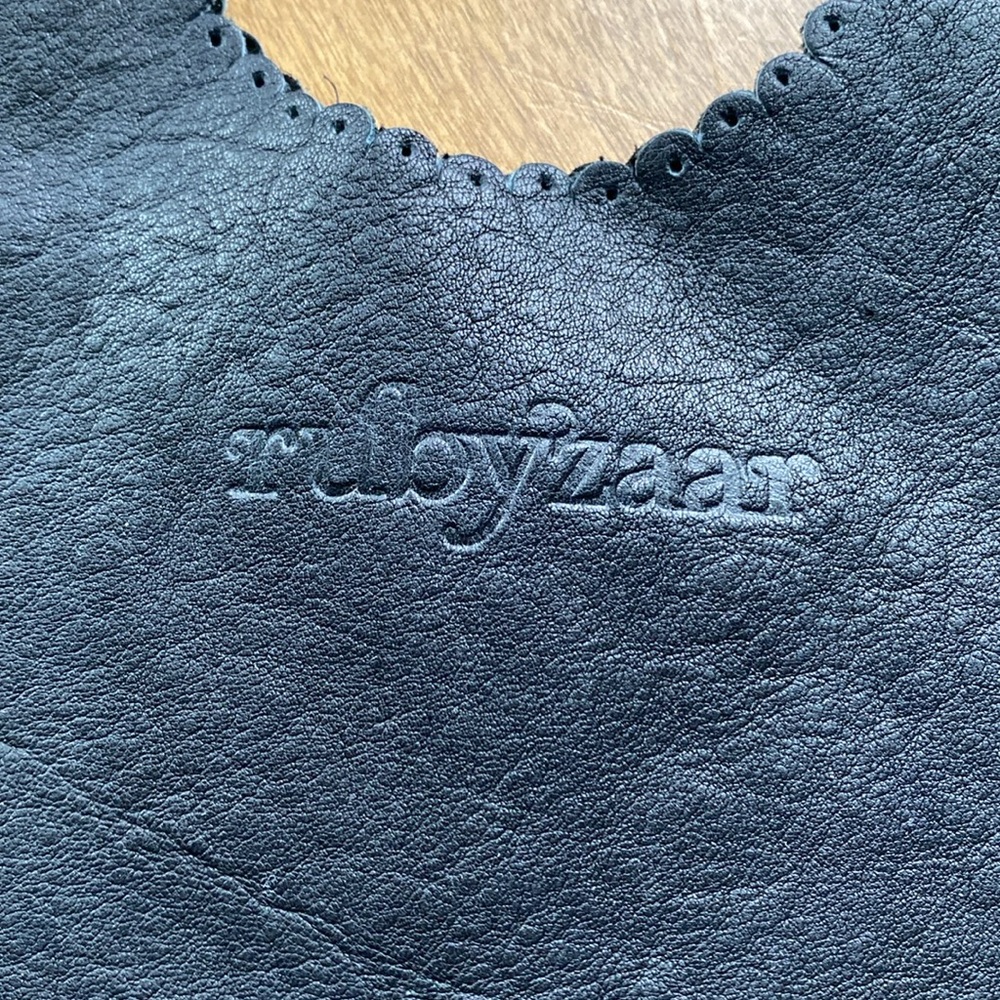 Rubyzaar Leather Drop Bag Black - image 3